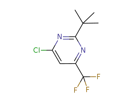 Molecular Structure of 193611-28-8 (2-tert-Butyl-4-chloro-6-trifluoroMethyl-pyriMidine)