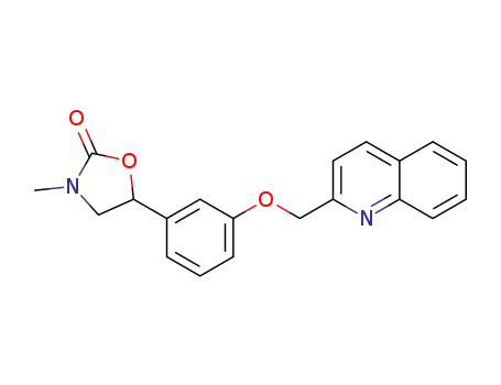2-Oxazolidinone, 3-methyl-5-[3-(2-quinolinylmethoxy)phenyl]-