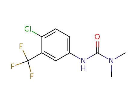 Molecular Structure of 2711-18-4 (Urea, N'-[4-chloro-3-(trifluoromethyl)phenyl]-N,N-dimethyl-)