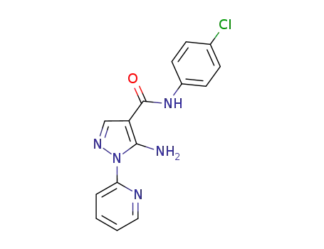 (5-amino-1-(2-pyridyl)pyrazol-4-yl)-N-(4-chlorophenyl) carboxamide