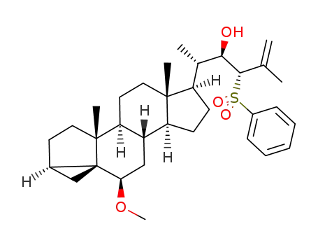 22R-hydroxy-6β-methoxy-23S-benzenesulfonyl-3α,5-cyclo-26,27-bisnor-5α-ergost-24-en