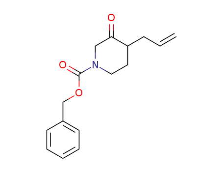 Molecular Structure of 251956-13-5 (1-Piperidinecarboxylic acid, 3-oxo-4-(2-propenyl)-, phenylmethyl ester)