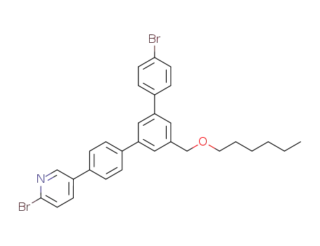 2-Bromo-5-(4''-bromo-5'-hexyloxymethyl-[1,1';3',1'']-terphenyl-4-yl)pyridine