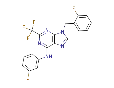 [9-(2-Fluoro-benzyl)-2-trifluoromethyl-9H-purin-6-yl]-(3-fluoro-phenyl)-amine