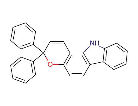 Molecular Structure of 152365-48-5 (Pyrano[3,2-a]carbazole, 3,11-dihydro-3,3-diphenyl-)