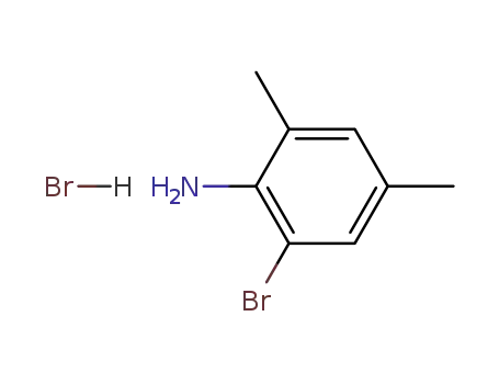 Molecular Structure of 101703-31-5 (2-BroMo-4,6-diMethylaniline hydrogen broMide)