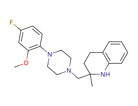 Quinoline,
2-[[4-(4-fluoro-2-methoxyphenyl)-1-piperazinyl]methyl]-1,2,3,4-tetrahydro
-2-methyl-