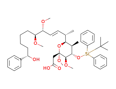 [(2R,3R,4S,5R,6S)-4-(tert-Butyl-diphenyl-silanyloxy)-6-((E)-(1S,4R,5S,10S)-10-hydroxy-4,5-dimethoxy-1-methyl-10-phenyl-dec-2-enyl)-2,3-dimethoxy-5-methyl-tetrahydro-pyran-2-yl]-acetic acid