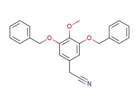 2-(3,5-bis(benzyloxy)-4-methoxyphenyl)acetonitrile