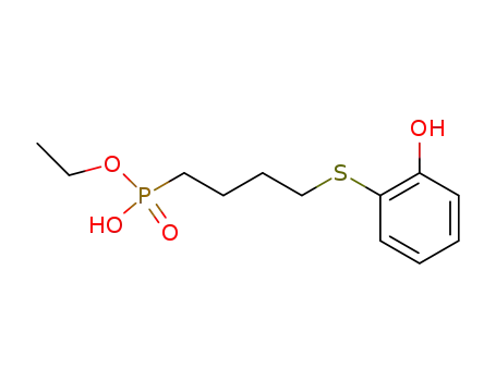 {4-[(o-hydroxyphenyl)thio]butyl}phosphonic acid, monoethyl ester