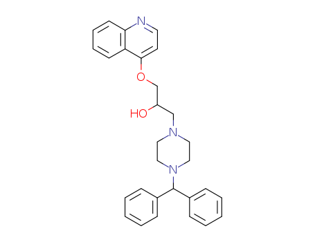 1-Piperazineethanol,4-(diphenylmethyl)-a-[(4-quinolinyloxy)methyl]-