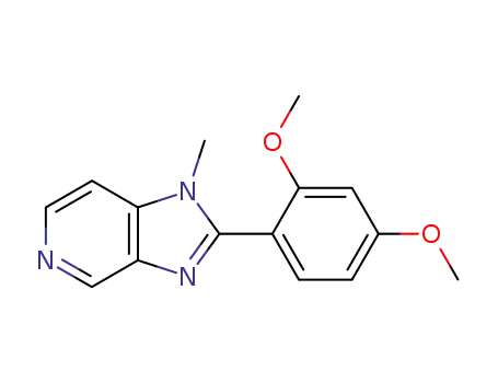 Molecular Structure of 87359-59-9 (1H-Imidazo[4,5-c]pyridine, 2-(2,4-dimethoxyphenyl)-1-methyl-)