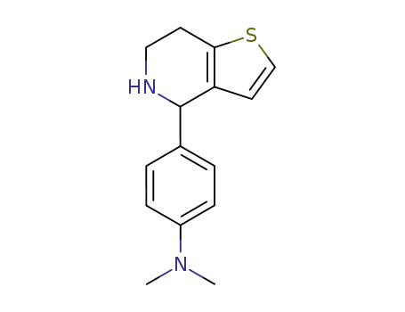 Molecular Structure of 213462-04-5 (N,N-Dimethyl-4-(4,5,6,7-tetrahydrothieno[3,2-c]pyridin-4-yl)benzenamine)