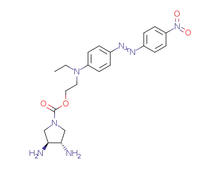 (3S,4S)-3,4-Diamino-pyrrolidine-1-carboxylic acid 2-{ethyl-[4-(4-nitro-phenylazo)-phenyl]-amino}-ethyl ester