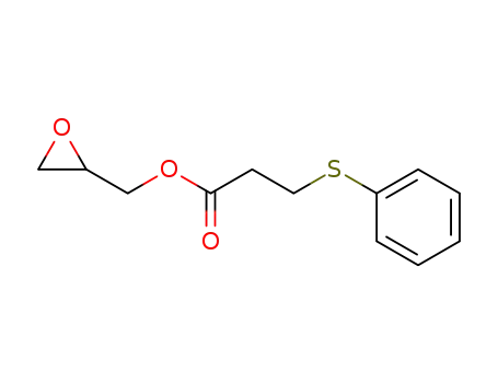 Molecular Structure of 77500-64-2 (2,3-epoxypropyl 3-(phenylthio)propionate)