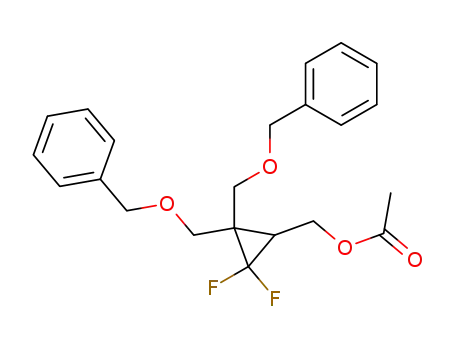 (+/-)-(1 RS)-[2,2-di(benzyloxymethyl)-3,3-difluorocyclopropyl]-methyl acetate