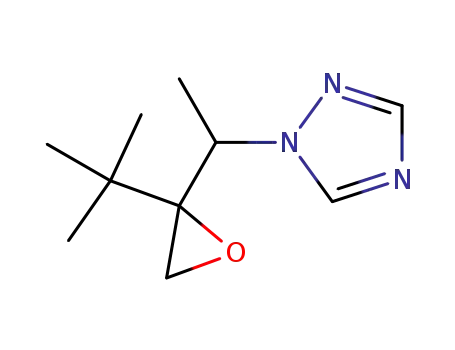Molecular Structure of 88620-04-6 (1H-1,2,4-Triazole, 1-[1-[2-(1,1-dimethylethyl)oxiranyl]ethyl]-)