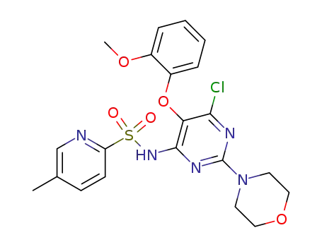 5-methyl-pyridine-2-sulphonic acid 6-chloro-5-(2-methoxy-phenoxy)-2-morpholin-4-yl-pyrimidin-4-ylamide