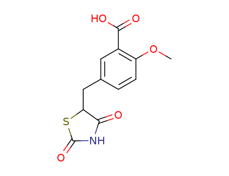 5-[(2,4-Dioxothiazolidin-5-yl)Methyl]-2-Methoxybenzoic acid