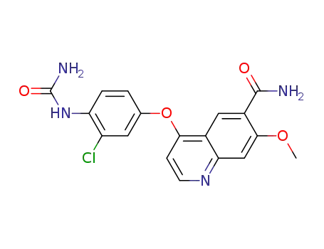 4-(3-Chloro-4-(aminocarbonyl)aminophenoxy)-7-methoxy-6-quinolinecarboxamide