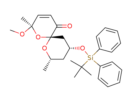(2R,6R,8S,10R)-10-(tert-Butyl-diphenyl-silanyloxy)-2-methoxy-2,8-dimethyl-1,7-dioxa-spiro[5.5]undec-3-en-5-one