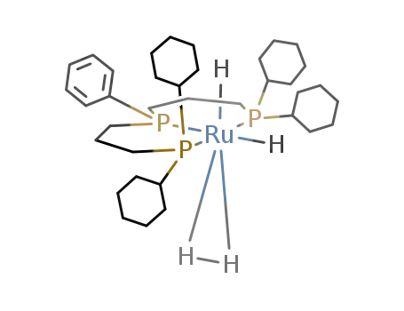 cis-mer-ruthenium-H2(η2-dihydrogen)(Cyttp)