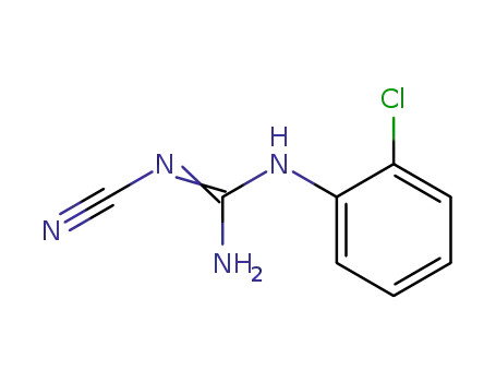Molecular Structure of 41410-43-9 (N''-cyano-N-(2-chlorophenyl)guanidine)