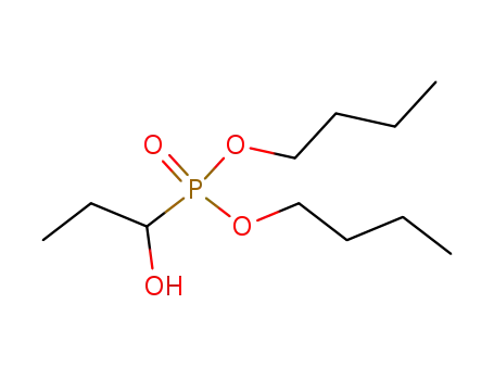 Molecular Structure of 54176-99-7 (Phosphonic acid, (1-hydroxypropyl)-, dibutyl ester)