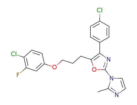 5-[3-(4-chloro-3-fluorophenoxy)propyl]-4-(4-chlorophenyl)-2-(2-methyl-1-imidazolyl)oxazole