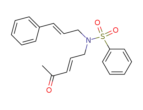 N-((E)-4-Oxo-pent-2-enyl)-N-((E)-3-phenyl-allyl)-benzenesulfonamide