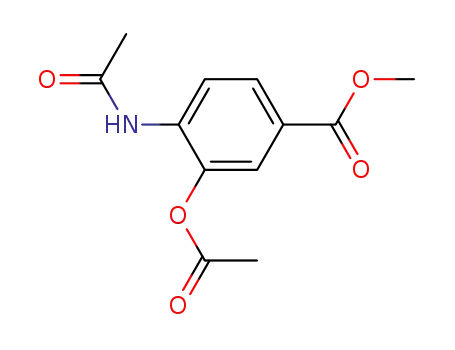 Benzoic acid, 4-(acetylamino)-3-(acetyloxy)-, methyl ester