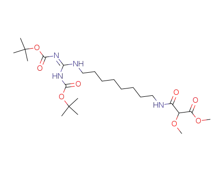 Molecular Structure of 170368-22-6 (1-(1,1-Dimethylethyl) 16-methyl 3-[[(1,1-dimethylethoxy)carbonyl]amino]-15-methoxy-14-oxo-2,4,13-triazahexadec-2-enedioate)