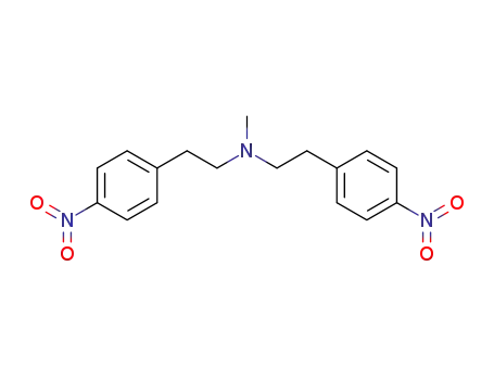 Molecular Structure of 115256-47-8 (methyl-bis-(4-nitro-phenethyl)-amine)