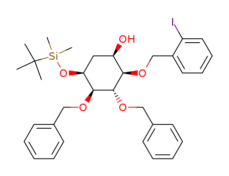 (1R,2R,3S,4R,5S)-3,4-Bis-benzyloxy-5-(tert-butyl-dimethyl-silanyloxy)-2-(2-iodo-benzyloxy)-cyclohexanol