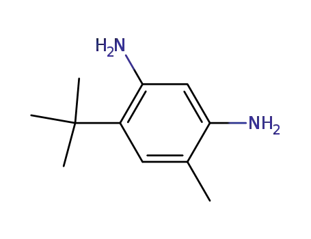Molecular Structure of 103490-01-3 (4-Methyl-6-tert-butyl-1,3-phenylenediamine)