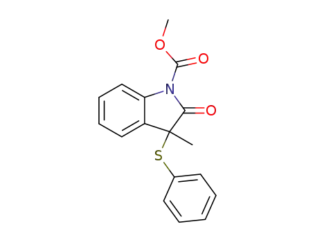 3-methyl-2-oxo-3-phenylsulfanyl-2,3-dihydro-indole-1-carboxylic acid methyl ester
