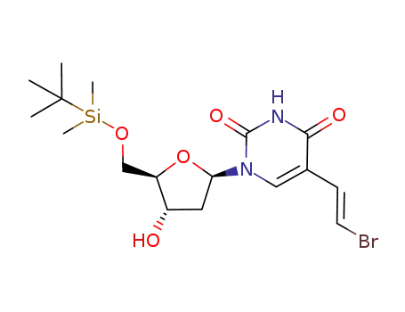 5'-O-tert-butyldimethylsilyl-(E)-5-(2-bromovinyl)-2'-deoxyuridine