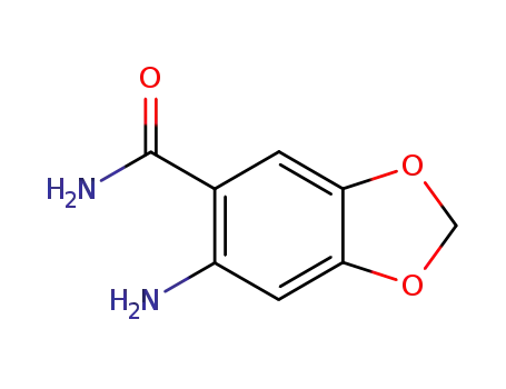 Molecular Structure of 53216-40-3 (1,3-Benzodioxole-5-carboxamide, 6-amino-)