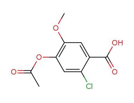 Benzoic acid, 4-(acetyloxy)-2-chloro-5-methoxy-