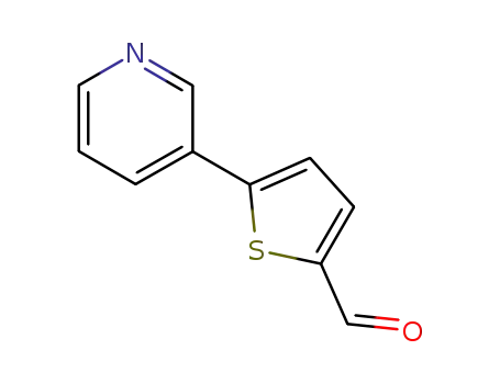 Molecular Structure of 133531-43-8 (5-(3-PYRIDINYL)-2-THIOPHENECARBALDEHYDE)