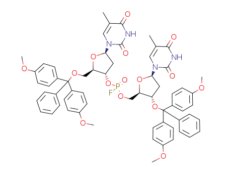 3',5'-O,O-bis(dimethoxytrityl)-dithymidilyl-3',5'-phosphorofluoridate