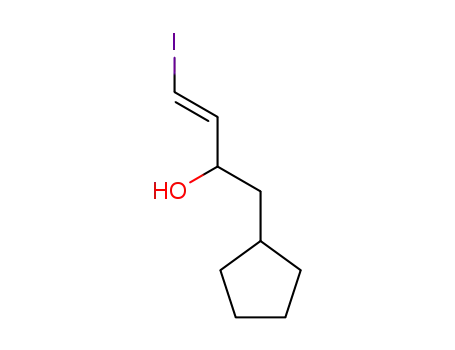 4-cyclopentyl-1-iodo-1-trans-buten-3-ol