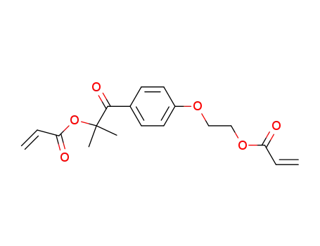 2-Propenoic acid,
1,1-dimethyl-2-oxo-2-[4-[2-[(1-oxo-2-propenyl)oxy]ethoxy]phenyl]ethyl
ester