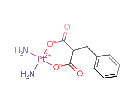 Molecular Structure of 63919-17-5 (platinum(2+) azanide benzylpropanedioic acid (1:2:1))