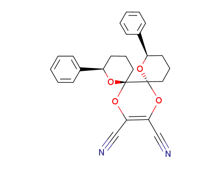 (2R,6R,7R,9R)-2,9-diphenyl-1,8,13,16-tetraoxadispiro-[5.0.5.4]hexadec-14-ene-14,15-dinitrile