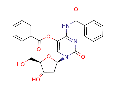 Benzoic acid 4-benzoylamino-1-((2R,4S,5R)-4-hydroxy-5-hydroxymethyl-tetrahydro-furan-2-yl)-2-oxo-1,2-dihydro-pyrimidin-5-yl ester