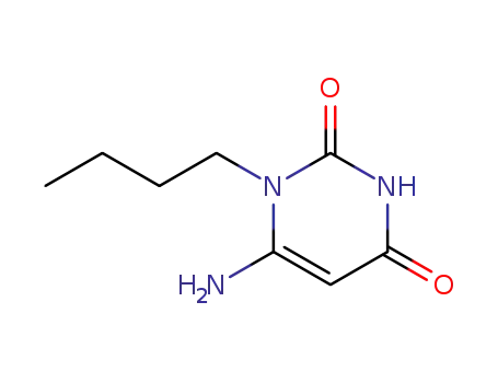 Molecular Structure of 53681-49-5 (6-AMINO-1-BUTYL-1H-PYRIMIDINE-2,4-DIONE)