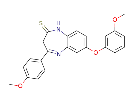 7-(3-methoxy-phenoxy)-4-(4-methoxy-phenyl)-1,3-dihydro-benzo[<i>b</i>][1,4]diazepine-2-thione