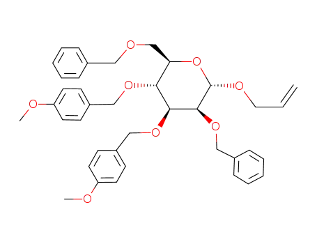 allyl 2,6-di-O-benzyl-3,4-di-O-p-methoxybenzyl-α-D-mannopyranoside