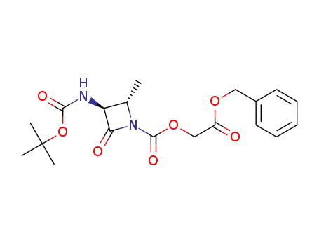 Molecular Structure of 98730-73-5 ((3S-trans)-3-[[(t-Butyloxy)carbonyl]amino]-4-methyl-2-oxo-1-azetidinecarboxylic acid, [(phenylmethoxy)carbonyl]methyl ester)